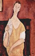 Woman with a Fan Amedeo Modigliani